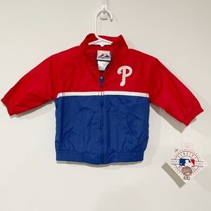 NWT Phillies Baseball Sport Zip Up Size 3-6 Months